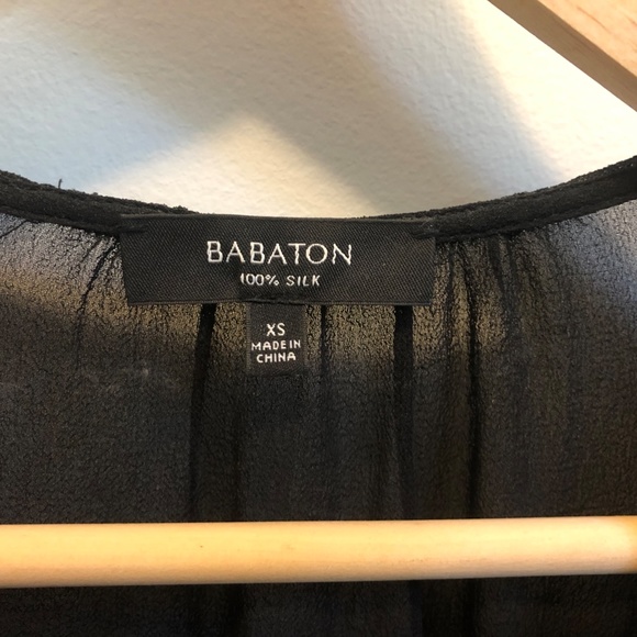 Aritzia Babaton Alexander Silk Blouse XS - Picture 5 of 8